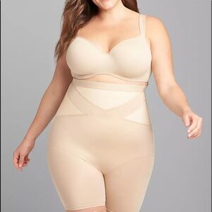 Shape By Cacique High-Waist Thigh Shaper 18/20 nude 2x